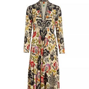 Farm Rio, Meg Romantic Garden Maxi Dress, size L